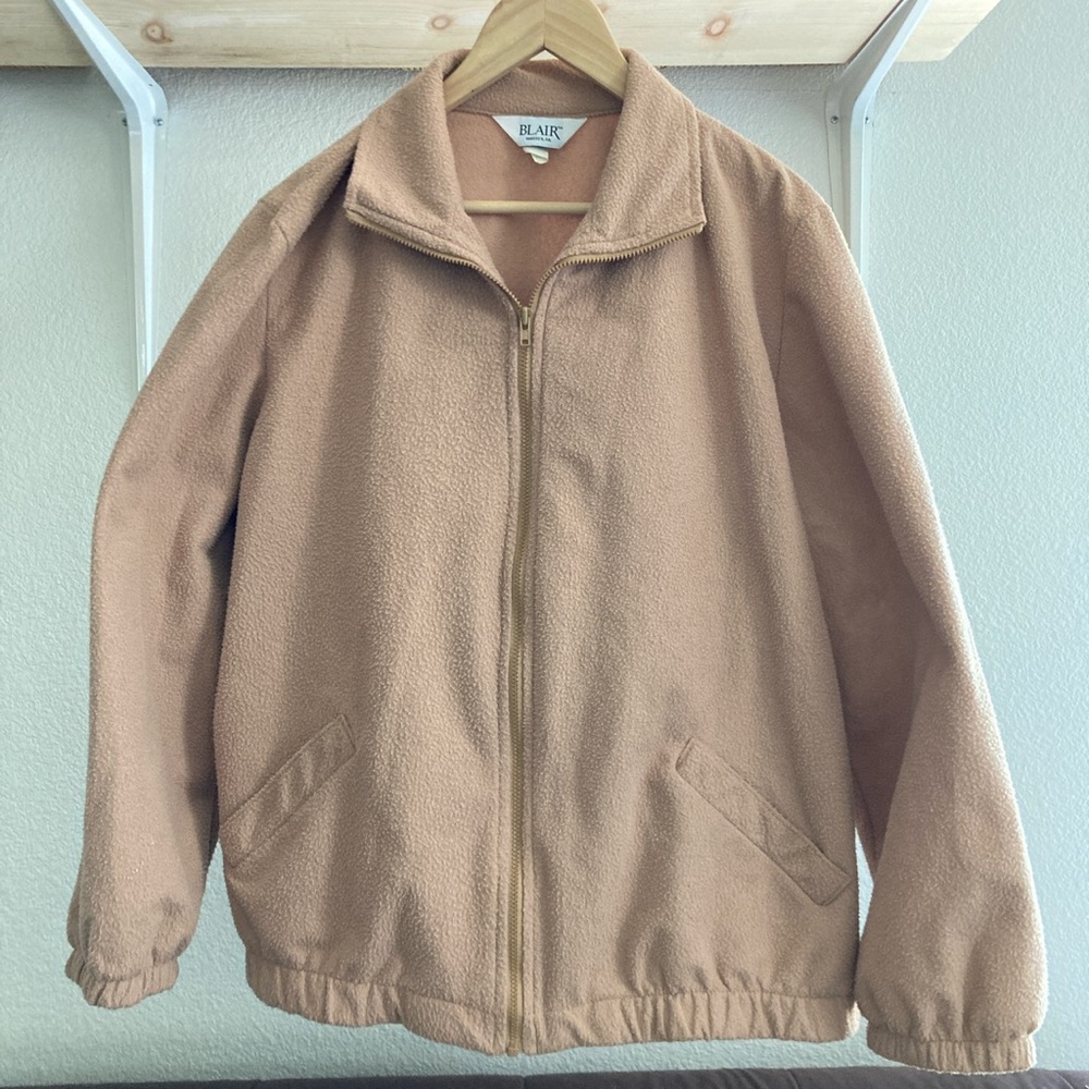 Vintage Collared long sleeve zip up